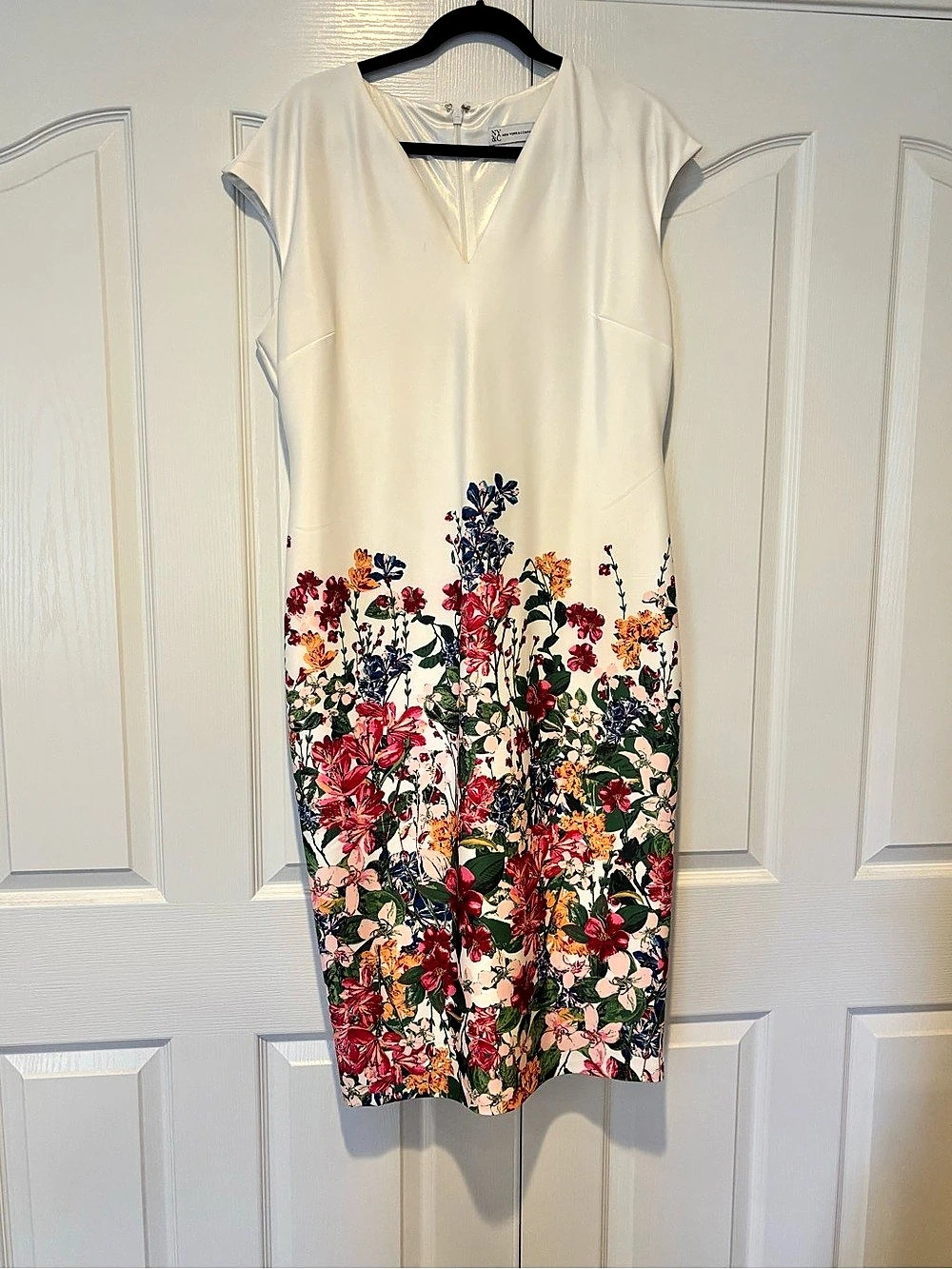 NY&C Floral Dress in White & Multicolor Size XL Like New